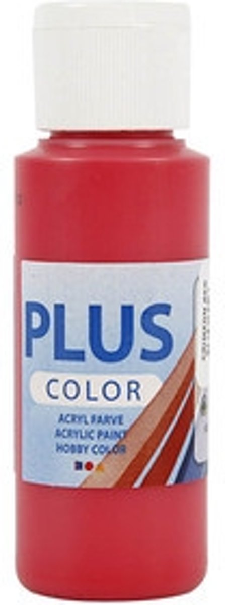 Plus Color acrylverf, crimson red, 60ml [HOB-39628]